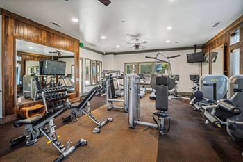 24-Hour state-of-the-art fitness center with free weights